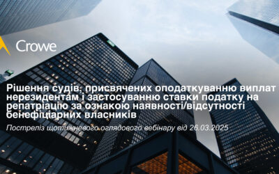 Рішення судів, присвячених оподаткуванню виплат нерезидентам і застосуванню ставки податку на репатріацію за ознакою наявності/відсутності бенефіціарних власників
