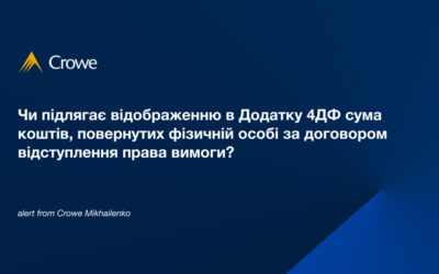 Чи підлягає відображенню в Додатку 4ДФ сума коштів, повернутих фізичній особі за договором відступлення права вимоги?