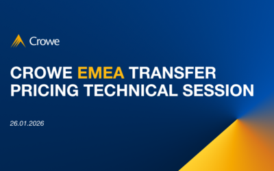 Crowe EMEA Transfer Pricing Technical Session