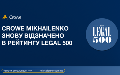 Crowe Mikhailenko у рейтингу The Legal 500 EMEA 2026