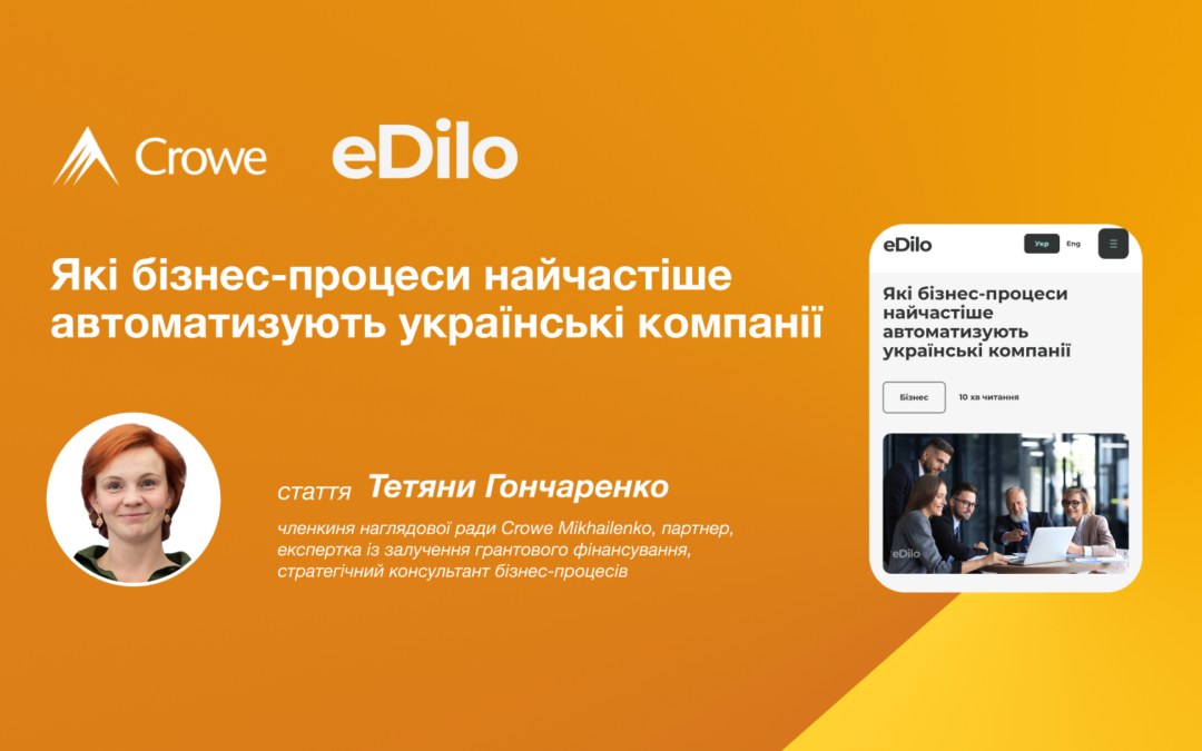 Які бізнес-процеси найчастіше автоматизують українські компанії