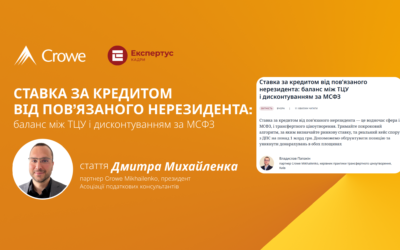 Ставка за кредитом від пов’язаного нерезидента: баланс між ТЦУ і дисконтуванням за МСФЗ
